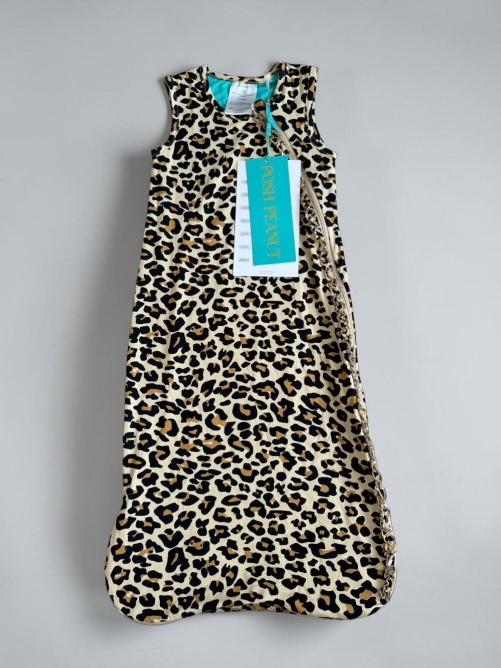 POSH PEANUT Lana Leopard Print Sleep Bag Sack Size 0-6 Months NEW NWT